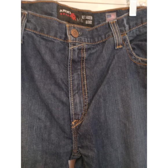 Ariat FR M4 Relaxed Boot Jeans Mens 40x30 Dark Wash Bootcut CAT 2 2112 20.0 ATPV - Picture 12 of 16